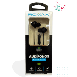 Audífono Extra Bass Romax | Goma