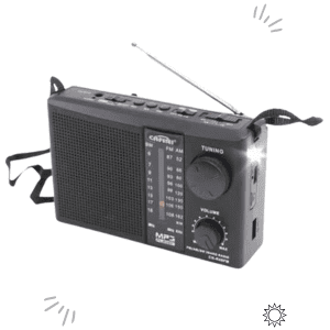 Radio CAFINI CN R- 48FM | Bluetooth, solar, USB, otros