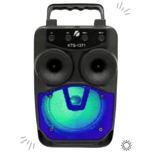 Parlante KTS-1371 | Bluetooth, solar, USB, otros