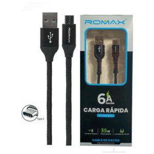 Cable Tipo C Romax Carga Rápida de 6A